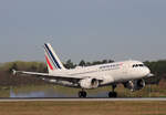 Air France, Airbus A 319-111, F-GRHL, BER, 17.04.2022
