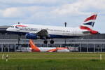 G-EUPO , British Airways , Airbus A319-131 ,   Berlin-Brandenburg  Willy Brandt  , BER , 22.05.2022 ,