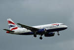 British Airways, Airbus A 319-131, G-EUPL, BER, 21.05.2022