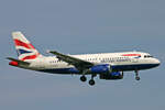 British Airways, G-EUPP, Airbus, A319-131, msn: 1295, 27.April 2008, ZRH Zürich, Switzerland.