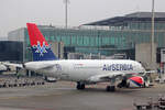 Air Serbia, YU-APK, Airbus A319-132, msn: 2032,  95 Years of Flying , 03.März 2023, ZRH Zürich, Switzerland.