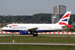 British Airways (BA-BAW), G-DBCC, Airbus, A 319-131, 25.09.2023, EDDS-STR, Stuttgart, Germany
