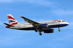British Airways, G-EUOA, Airbus A319-131, msn: 1513, 06.Juli 2023, LHR London Heathrow, United Kingdom.
