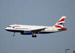 British Airways, Airbus A 319-131, G-EUPP, BER, 30.09.2023