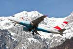 Take off A319/Austrian Airlines / Innsbruck (LOWI / INN) / 27.02.2010.