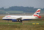 British Airways, Airbus A 319-131, G-EUPO, BER, 27.07.2025