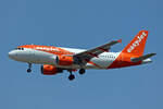 easyJet, G-EZBY, Airbus A319-111, msn: 3167, 11.Juli 2025, MXP Milano Malpensa, Italy.