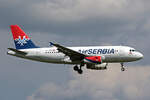 Air Serbia, YU-APD, Airbus A319-132, msn: 2335,  Goran Bregovic , 24.August 2025, ZRH Zürich, Switzerland.