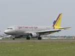 Germanwings A 319-112 D-AKNK bei der Landung in Berlin-Schnefeld am 08.06.2010