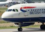 British Airways, G-EUPA, Airbus A 319-100 (Bug/Nose), 02.08.2011, FRA-EDDF, Frankfurt, Germany