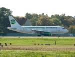 Germania A 319-112 D-ASTA kurz vor dem Start in Berlin-Tegel am 30.09.2011