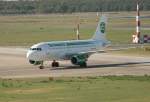 Germania A 319-112 D-ASTZ bei der Ankunft in Berlin-Tegel am 15.10.2011