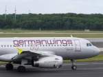 D-AGWL Germanwings Airbus A319-132 Before Takeoff on RWY 23L @ DUS