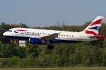 British Airways, G-EUPG, Airbus, A319-131, 09.05.2012, TLS, Toulouse, France         