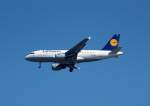 Lufthansa Airbus A319-114 D-AILY  Schweinfurt  heute Vormittag beim Landeanflug zum Flughafen Berlin-Tegel, 30.06.08.