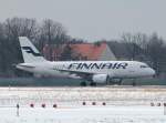 Finnair A 319-112 OH-LVL kurz vor dem Start in Berlin-Tegel am 01.04.2013