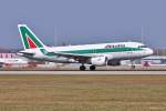 EI-IMF  Isola Tremiti  / Alitalia / A319-112 bei der Landung in MUC aus Rom (FCO) 28.03.2014