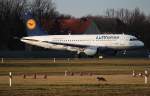 Lufthansa A 319-114 D-AILY  Schweinfurt  kurz vor dem Start in Berlin-Tegel am 08.02.2014