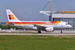 EC-KOY  Vencejo  / Iberia / A319-111 beim Start in MUC nach Madrid (MAD) 21.05.2014
