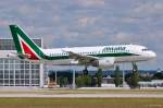EI-IMU  Pietro Verri  / Alitalia / A319-111 vor der Landung in MUC aus Rom (FCO) 26.06.2014