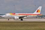 EC-HKO  Gorbea  / Iberia / A319-111 beim Start in MUC nach Madrid (MAD) 03.07.2014