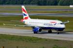 G-EUOB British Airways Airbus A319-131    in Tegel am 08.09.2014 zum Gate