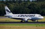 Finnair A 319-112 OH-LVA nach der Landung in Berlin-Tegel am 11.07.2014