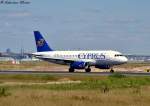 Cyprus Airways Airbus A319-132 5B-DCN. Am 12.08.2012 in Frankfurt (a) Main Flughafen.