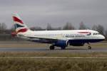 British Airways, G-EUPB, Airbus, A319-131, 01.02.2015, BSL, Basel, Switzerland         