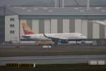 Druck Air-Royal Bhutan Airlines, D-AVYB,Reg.A5-JSW,(c/n 6496),Airbus A 319-100,17.02.2015,XFW-EDHI, Hamburg-Finkenwerder, Germany (leider Nebel in Hamburg)