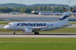 OH-LVB Finnair Airbus A319-112   in München beim Start  10.05.2015