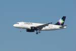 A319 der VOLARIS (D-AVWO)kurz vorm Aufsetzen in Hamburg Finkenwerder(EDDF) am 12.3.07.
 Der mexikanische Billigflieger Volaris hat den Kauf von acht neuen Airbus A319 zu Beginn dieses Jahres angekndigt.  Zitat aus www.mexico-travelnews. 