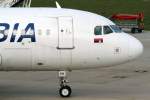 Air Serbia (JU/ASL), YU-APB, Airbus, A 319-132 (Bug/Nose), 03.04.2015, DUS-EDDL, Düsseldorf, Germany