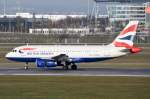 G-EUOA British Airways Airbus A319-131   gelandet in München am 11.12.2015