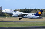 D-AIBA Lufthansa Airbus A319-112  in Tegel gestartet am 20.04.2016