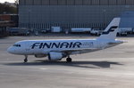 OH-LVC Finnair Airbus A319-112   in Tegel zum Gate am 20.04.2016