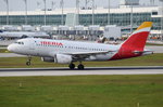 EC-MFP Iberia Airbus A319-111   am 18.05.2016 in München bei der Landung
