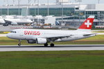 HB-IPV Swiss Airbus A319-112  bei der Landung am 20.05.2016 in München
