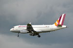 Germanwings Airbus A319-100 D-AGWV im Landeanflug auf Hamburg Fuhlsbüttel am 02.07.16