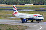 G-EUPL British Airways Airbus A319-131  zum Gate in Tegel am 07.07.2016