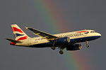 British Airways, G-EUPK, Airbus A319-131, 01.Juli 2016, LHR London Heathrow, United Kingdom.