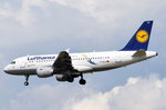 D-AILU Lufthansa Airbus A319-114  Verdern   in Frankfurt beim Anflug am 06.08.2016