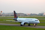 Brussels Airlines Airbus A319 OO-SSL am 14.09.16 beim rollen zum Start in Hamburg Fuhlsbüttel.