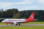 AtlasGlobal Airbus A319 TC-ATD nach der Landung in Hamburg Fuhlsbüttel am 02.10.16
