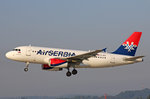 Air Serbia, YU-APA, Airbus A319-132, 13.September 2016, ZRH Zürich, Switzerland.