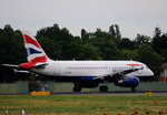 British Airways, Airbus A 319-131, G-EUPY, TXL, 14.07.2016