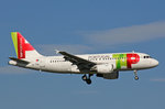 TAP Portugal, CS-TTD, Airbus A319-111,   Amadeo de Souza Cardoso , 29.September 2016, ZRH Zürich, Switzerland.