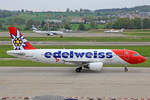 Edelweiss Air, HB-IHY, Airbus A320-214,  Blüemlisalp , 17.April 2017, ZRH Zürich, Switzerland.