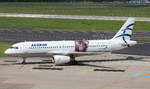 Aegean Airlines, SX-DVU, MSN 3753, Airbus A 320-232, 06.05.2017, DUS-EDDL, Düsseldorf, Germany (Sticker: Akropolis Museum & Name: Pheidios) 