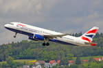 British Airways, G-EUYV, Airbus A320-232, 13.Mai 2017, ZRH Zürich, Switzerland.